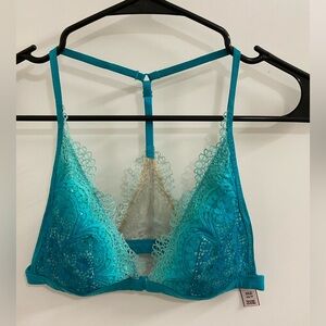 Victoria's Secret Turquoise Lace Bralette